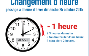 Passage à l'heure d'hiver