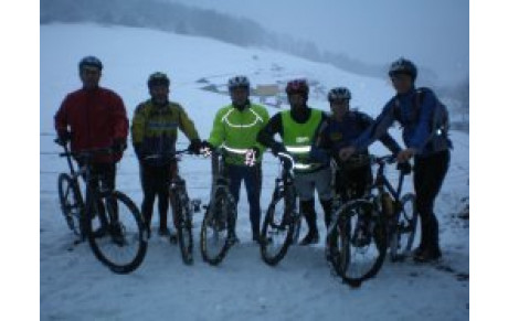 Sortie VTT dans la neige